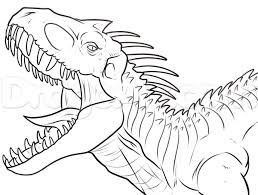 18 Coloring Page Of Indominus Rex Dinosaur Coloring Pages Dinosaur Coloring Dinosaur Drawing