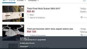 1504 jumlah kes di icu : Tiket Final Bola Sukan Sea Alsarimi