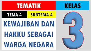 Ini yang menjadi panduan agar soal yang dibuat tidak melenceng dari pembahasan materi yang diajarkan. Revisi Soal Tematik Kelas 3 Tema 4 Subtema 4 Kewajiban Dan Hakku Sebagai Warga Negara Youtube