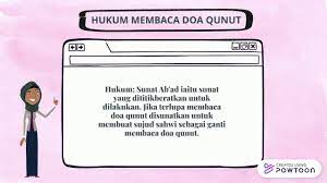 Doa qunut adalah bacaan yang disunnahkan dibaca di rakaat terakhir salat subuh sebelum sujud dalam mazhab imam syafi'i, doa qunut adalah bacaan yang disunnahkan untuk dibaca dalam salat. Hukum Membaca Doa Qunut Youtube