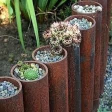 There are many ways to make upcycled garden art items like these, so have a look on pinterest and find what inspires you. Diy Garden Edging Bob Vila