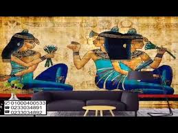 ورق جدران 3d فرعوني Youtube Wallpaper Prints Painting