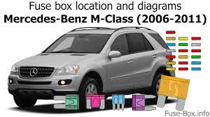 Gl450 fuse chart barta innovations2019 org. Fuse Box Location And Diagrams Mercedes Benz M Class 2006 2011 Youtube
