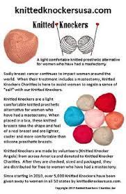 Thread the tail onto a darning needle pattern designer: Knitted Knockers