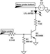 Water Level Indicator With Pnp Transistor Electrical Engineering Stack Exchange