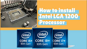 This socket, or socket b, is a newer, more advanced version of the lga 1156. How To Install Intel Lga 1200 Processor Youtube