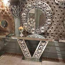Shop now for our low price guarantee and expert service. New Design Silver Modern Luxury Mirrored Hallway Console Table With Mirror Buy High Quality Mirrored Console Table Luxury Mirrored Console Table Mirrored Hallway Console Table With Mirror Product On Alibaba Com