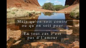 C'est pas l'amour stable pas l'amour fiable c'est l'amour coupable bing bang sur la table. C Est Pas D L Amour Concert 1992 Youtube