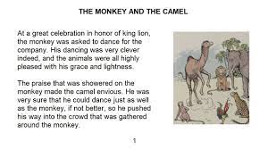 He monkey and jealous is a fun children's play script. The Monkey And The Camel Audiobook With Text Aesop S Fables Learn English Youtube