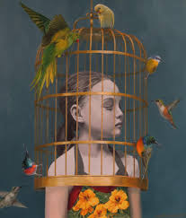Bird In A Gilded Cage Book Girl In A Gilded Cage By Elise Mcdonald Painting Of Girl Art Painting