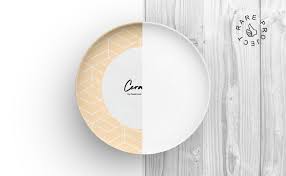 Free Download Ceramic Plate Mockup Design