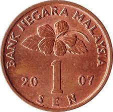 The malaysian ringgit is the currency of malaysia. 1 Sen Malaysia Numista