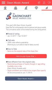 6th Gaon Chart K Pop Music Awards 2016 Armys Amino