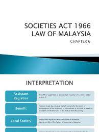 An act to provide for the more effectual prevention of crime in peninsular malaysia and for the control of criminals, members of secret societies and other undesirable persons, and for matters societies act 1966. Societies Act 1966 Public Sphere Common Law
