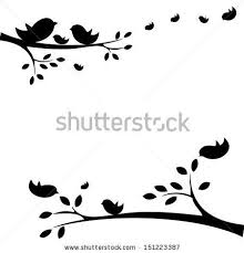 Bird Sitting On Tree Branch Drawing Pin By 84978508558 On Clip Art Bird On Branch Shadow Painting Branch Drawing