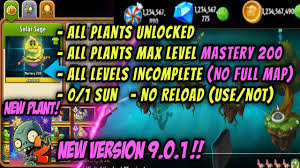 What's more, you can get unlimited sun in the game. Plants Vs Zombies 2 9 0 1 Mod All Plants Unlocked With Max Level Mastery 200 No Full Map Incomplete Levels Unlimited Coins Gems For Android