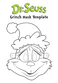 Free Printable Grinch Mask Template