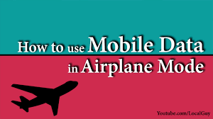 Connect to the network & browse content. How To Use Access Mobile Data Internet In Airplane Mode Flight Mode Youtube