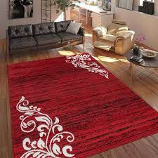 11944 rote teppiche online kaufen jetzt schnell bestellen! Teppich Wohnzimmer Kurzflor Ornamente Teppichcenter24