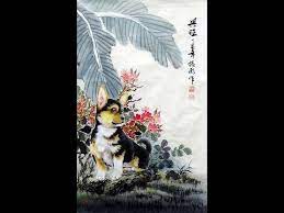 8 國畫花鳥示範 小狗薔薇花 國畫山水影音教學園區 林振彪 chinese art painting youtube chinese art painting painting art painting