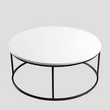 Maya round coffee table, black top. Alpen Coffee Table Round In White High Gloss Black Metal Frame 229 95 Go Furniture Co Uk
