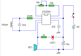 If we construct the coil in such a way that it has a resistance of at least 2 ω, the maximum current that will flow will never be more than 7.5 ampere with the largest battery pack and the batteries fully loaded. Diy Metal Detector Circuit Schematic