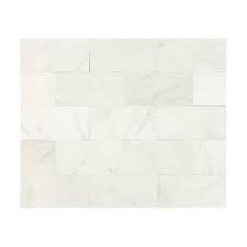 Tile is manufactured so there is no type of tile that inherently looks like marble. Daltile Carrara White Marquis Mosaic Marble Tiles