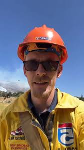 On the scene of a fire in the Applegate Valley near Ruch.