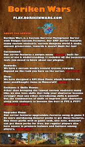 Jobs, money, claim land +more! Boriken Wars 1 8 1 16 4 Survival Custom Features Rewards Economy Minecraft