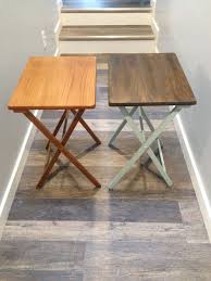 Tv Tray Makeover For 20 Rustic Tv Trays Rustic End Tables Tv Tray Makeover