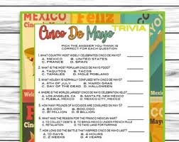 Perfect cinco de mayo recipes for breakfast, lunch, dinner, and drinks! Cinco De Mayo Game Etsy