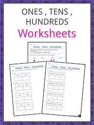 It's great practice for 1st grade common core standards for number & operations in base ten. Ones Tens Hundreds Worksheets Units Place Value Worksheets