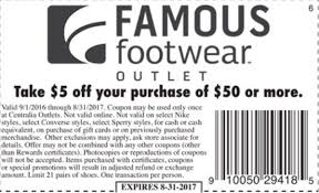 Get 5 Off Your Purchase Over 50 With This In Store Coupon From Goodshop Famous Footwear Store Coupons Coupons