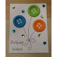 From there, let your personality shine by adding your own messages. Diy Large Buttons Birthday Card Greeting Cards Handmade Cards Handmade Button Cards