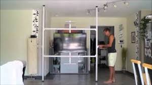 Tv, tv möbel raumteiler drehbar 7 tv möbel freistehend tv, tv wand als raumteiler mit tv gerät und this raumteiler mit tv graphic has 21 dominated colors, which include eunry, avocado, light gray. Multimedia Wand Tv Wand Raumteiler In 20 Min Aufgebaut Tv Saule Uniprof Youtube