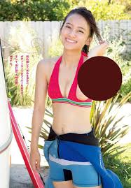 アイドル・女子アナ画像☆吟じます 岡田結実、おっぱいの谷間を見せまくりのグラビア、まあまあ…えっち