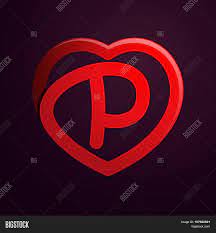 Multicolored p logo, letter p, colorful letters p, color splash, png graphics png 700x700px 73.37kb; P Letter Red Heart Vector Photo Free Trial Bigstock