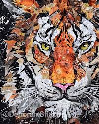 Tiger Magazine Collage Paper Collage Art Collage Art