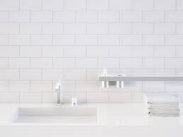 We commonly see subway tile with white, gray, or black grout, but choosing colorful grout is a great way to make your subway tile one of a kind. White Gloss Subway Pressed Edge Wall Tiles 100x200