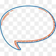 Vector Png Dialogue Bubbles Dialog Box Hand Painted Bubbles Blue Line Line Bubbles Blue Vector Oval Vector Dialogue Vector Bubbles Dialogue Bubble Png Clip Art