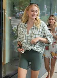 Looking for more camel toe? Sophie Turner Thick Cameltoe In Green Yoga Shorts Taxi Driver Movie