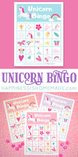 Download Our Free Printable Unicorn Bingo Game Cards To Play This Fun And Colorful Unicorn Game This Unicorn Bingo In 2020 Unicorn Games Bingo Games Bingo Games Free