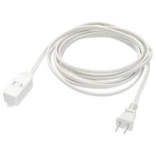 Koppla Extension Cord Unearthed White 141 3 6 M Ikea Extension Cord Charger Accessories Shoe Cabinet