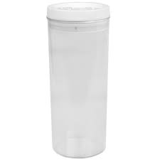 Lids are constructed from fda acceptable polyethylene. 2 8 Liter Twist N Lock Air Tight Round Plastic Canister White Food Prep Shop Home Basics Shop Home Basics