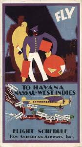 Pan American 1929 Cover Image Of A Timetable Publication Vintage Travel Posters Vintage Airline Posters Travel Posters