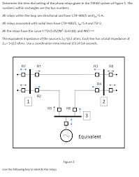 Hot promotions in relay numbers on aliexpress: Determine The Time Dial Setting Of The Phase Relay Chegg Com