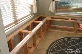 how to build a kitchen nook bench [full