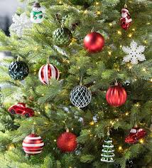 Fiber optic christmas decorations indoor windows images. Vintage Style Shatterproof Christmas Tree Ornaments Set Of 24 Plowhearth