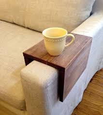 Reclaimed Wood Couch Arm Table Couch Arm Table Home Projects Coffee Shop