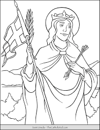 Ursula callistis is a character from little witch academia. Saint Ursula Coloring Page Thecatholickid Com Saint Coloring Coloring Pages Cat Coloring Page